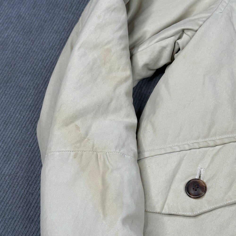 Issey Miyake Vintage Double Breasted Shawl Collar Padded Jacket Tan Beige RARE - Picture 5 of 15